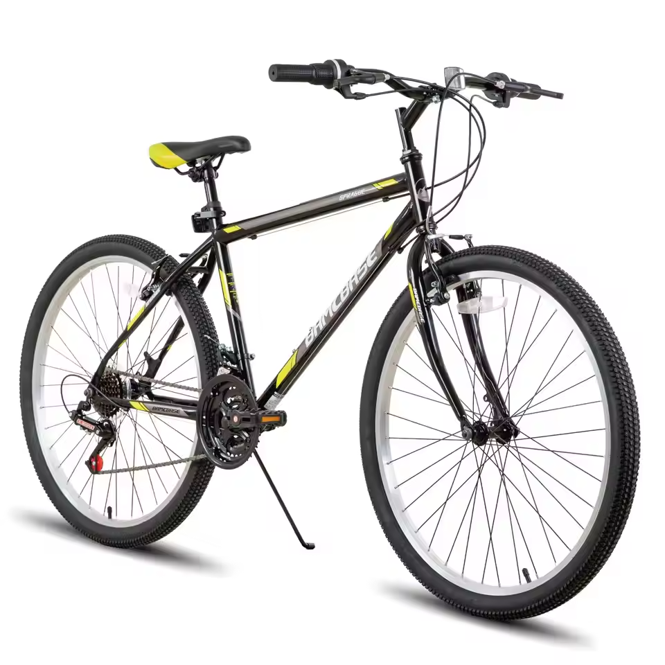 Hiland 24 26 inch Mountain Bike for Men Women, 21 Speeds High-Carbon Steel Frame, Sport Cycling MTB Bicycle for Adult