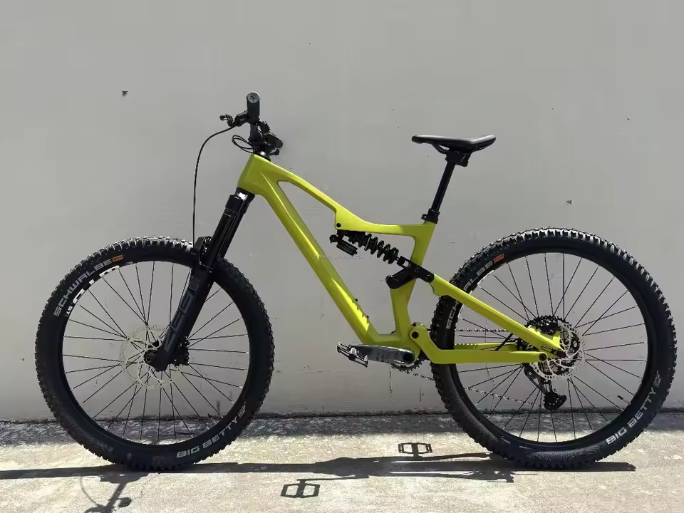 29er Full Suspension Carbon Fiber Gear 12 Speed Hydraulic Brakes MTB Bike Downhill Bicycle Mountain Bike with Wireless Seat Post